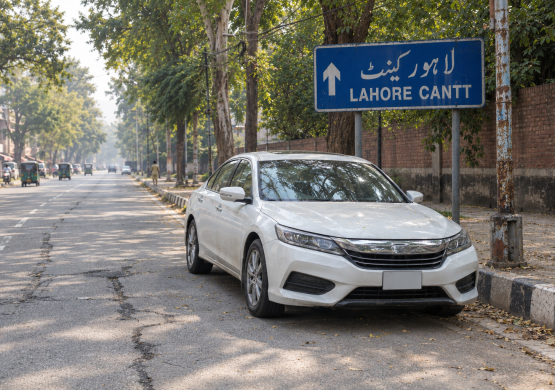 Lahore Cantt Boulevard Under Trees